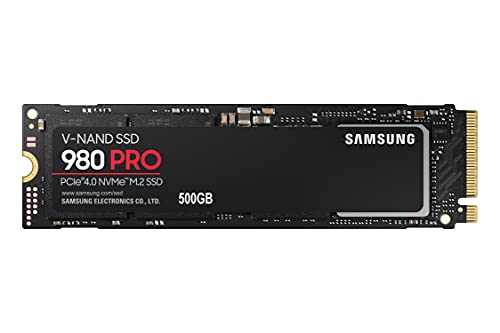 SAMSUNG 980 PRO SSD 500GB PCIe 4.0 NVMe Gen 4 Gaming M.2 Internal Solid...