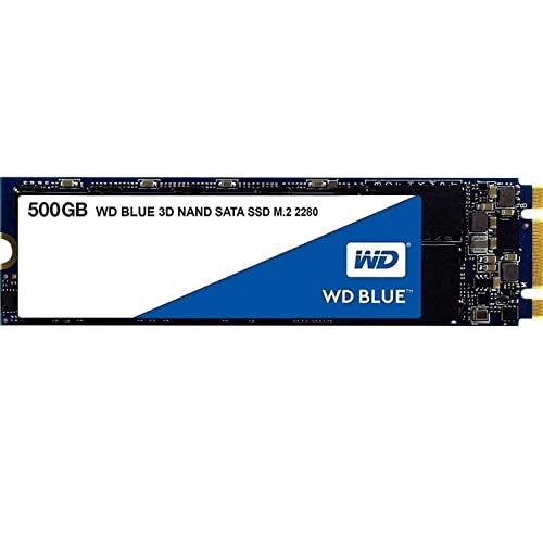 Western Digital 500GB WD Blue 3D NAND Internal PC SSD - SATA III 6 Gb/s,...