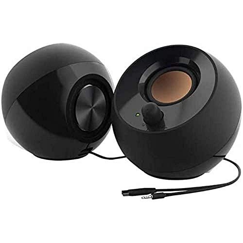 Creative Pebble 2.0 USB-Powered Desktop Speakers with Far-Field Drivers and...