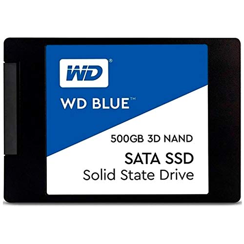 Western Digital 500GB WD Blue 3D NAND Internal PC SSD - SATA III 6 Gb/s,...