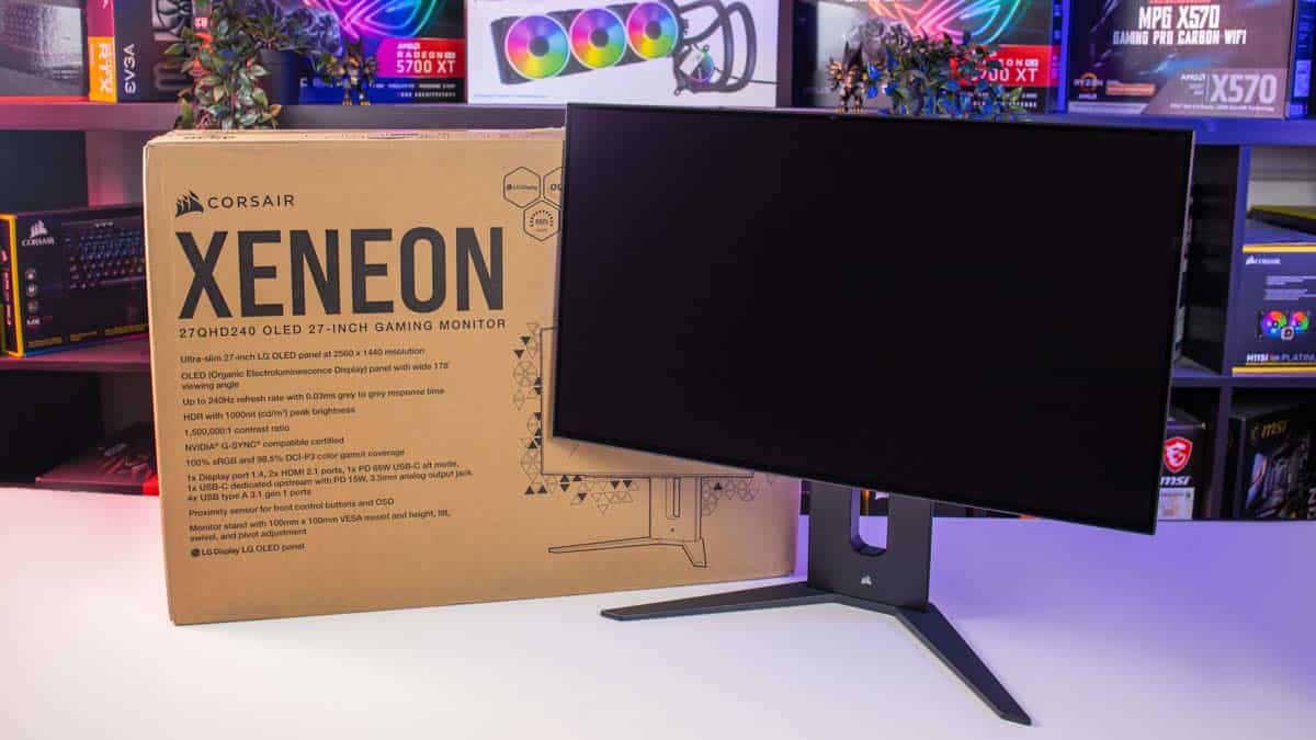 Corsair Xeneon 27QHD240 review boxed