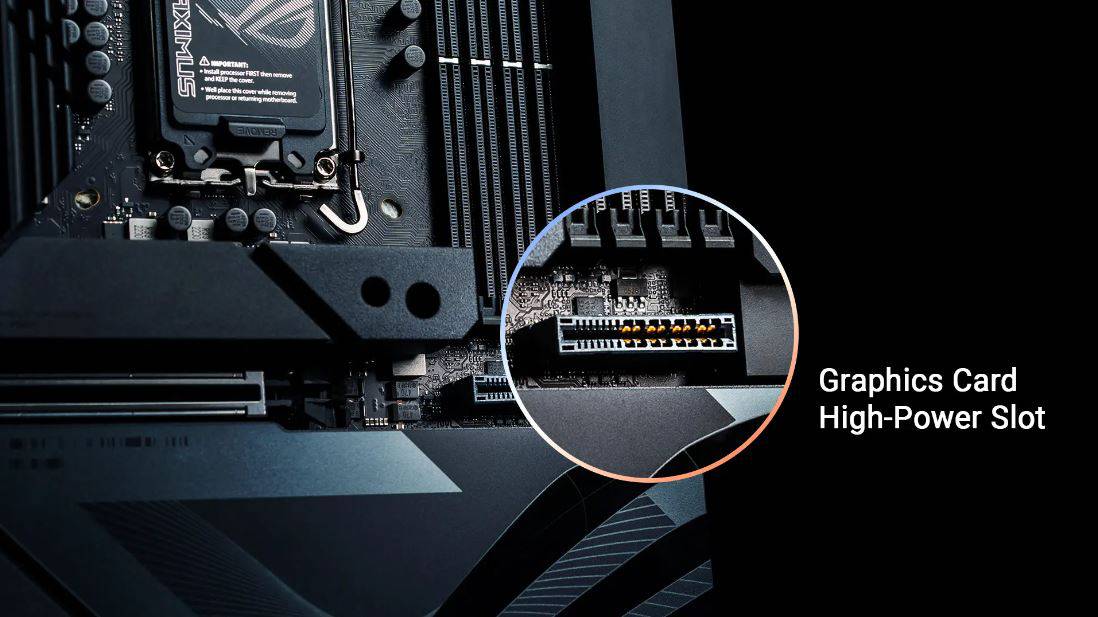 ASUS BTF motherboard GPU slot