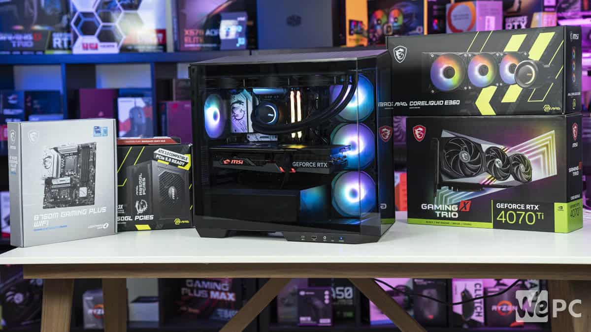 B760M build: a liquid-cooled AAA gaming PC for around $1,800