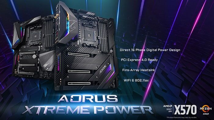 Gigabyte Showcases X570 AORUS 3rd-Gen AMD Ryzen-Ready Motherboards