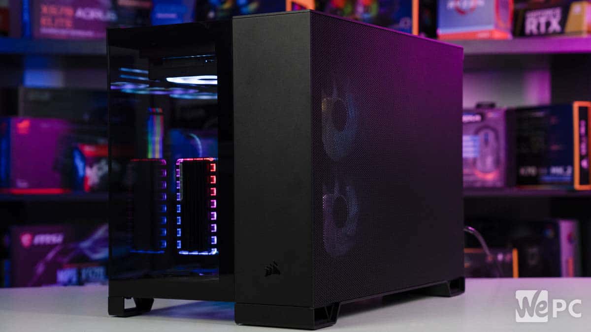 Our first back connect PC build with the Corsair 2500X 2A